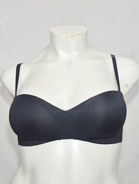 38B Maidenform SE0015 Self Expressions Wireless Strapless Bra Black‎ With STRAPS